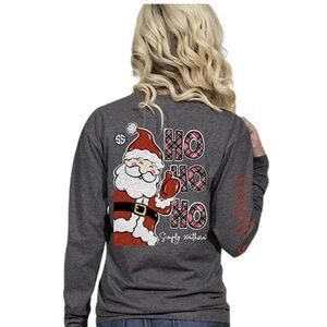 Simply Southern Ho Ho Ho Santa Long Sleeve Tee